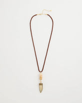 Chico's Outlet - Tooth Pendant Corded Necklace