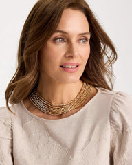 Chico's US - Multi-Strand Beaded Short Necklace