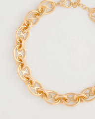 Chico's Mariner Goldtone Link Necklace