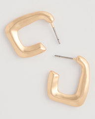 Chico's On Sale - Mini Goldtone Square Earrings