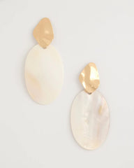 Chico's Outlet - Shell Oval Drop Earrings