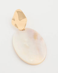 Chico's Outlet - Shell Oval Drop Earrings