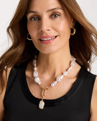 Chico's / Siren Faux Pearl Y-Necklace