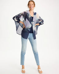 Chico's Discount - Woven Printed Cocoon Ruana