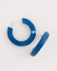 Chico's On Sale - Blue-Neutral Wood Hoop Earrings