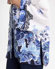 Chico's For Sale - Woven Faux Silk Printed Kimono