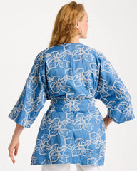 Chico's Outlet - Woven Embroidered Belted Kimono