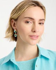 Chico's Discount - Blue Pearl Cab Drop Earrings