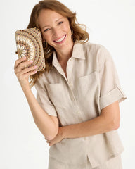 Chico's Sale - Shell Embellished Clutch