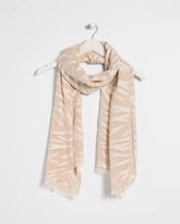 Chico's On Sale - Neutral Zebra Jacquard Oblong Scarf