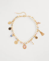 Chico's Sale - Genuine Jade Stone Charm Short Necklace