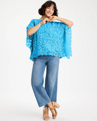 Chico's For Sale - Cotton Crochet Lace Poncho