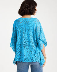 Chico's For Sale - Cotton Crochet Lace Poncho