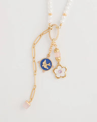 Chico's Outlet - Medallion Pendant Pearl Necklace