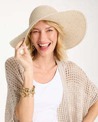 Chico's US - Metallic Straw Sun Hat