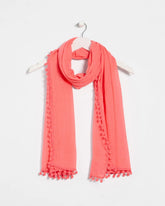 Chico's / Pom Pom Oblong Scarf