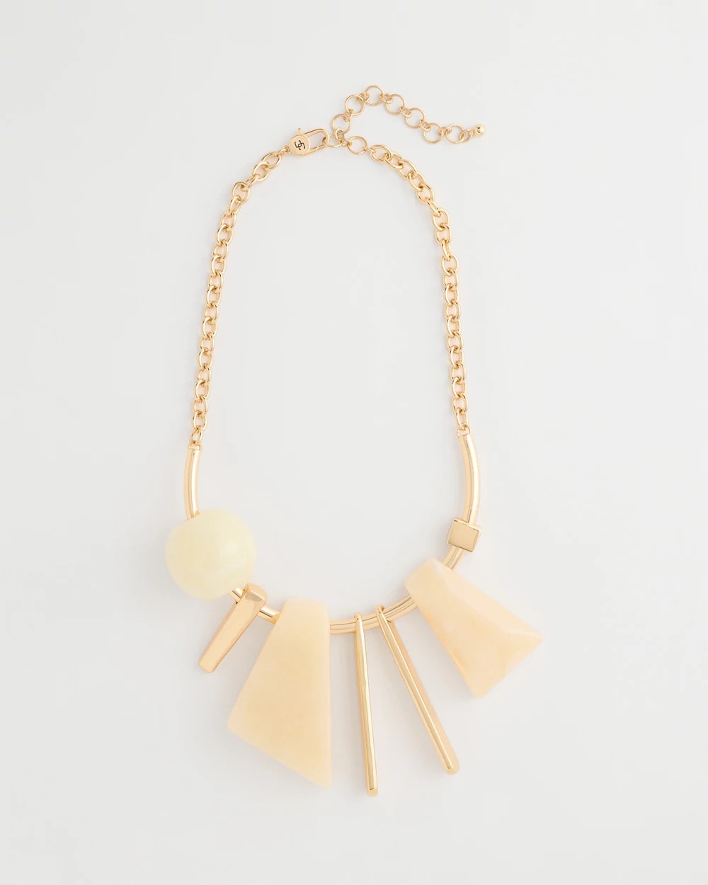 Chico's US - Faux Horn Geo Bib Necklace