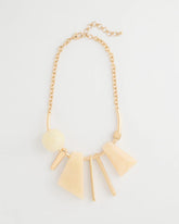 Chico's US - Faux Horn Geo Bib Necklace