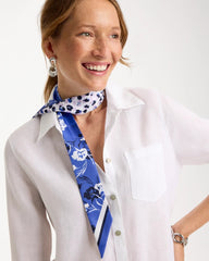 Chico's For Sale - Dutch Floral Polka-Dot Skinny Scarf