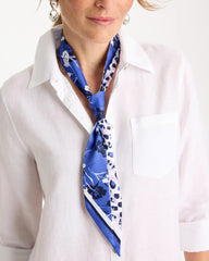 Chico's For Sale - Dutch Floral Polka-Dot Skinny Scarf