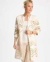 Chico's Discount - Long Faux Leather Kimono