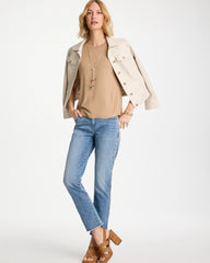Chico's Discount - Touch of Cool™ Ruched Sleeve Knit Tee