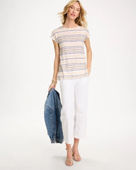 Chico's Outlet - Striped Linen Dolman Tee