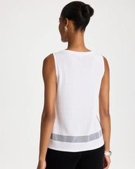 Chico's US - Travelers™ Sheer Stripe Tank