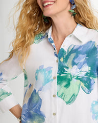 Chico's / No Iron™ Printed Linen Shirt