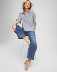 Chico's Online - Chambray Striped Soft Popover