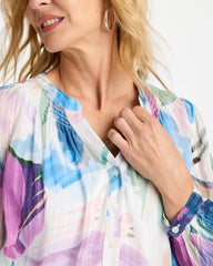 Chico's Online - Blur Geo Button Front Blouse