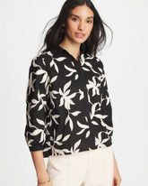 Chico's Online - Embroidered Cropped Collared Shirt