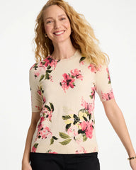Chico's On Sale - Ella Crewneck Floral Pullover Sweater