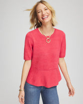 Chico's / Pullover Peplum Sweater