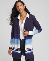 Chico's / Stripe Ombre Duster Cardigan
