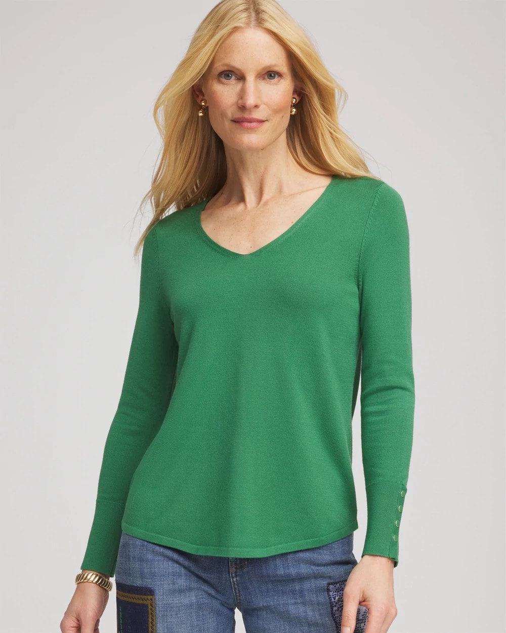 Chico's US - Ella V-Neck Pullover Sweater