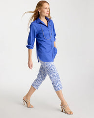 Chico's Online - Brigitte™ Slim Infinite Lines Capri Pants
