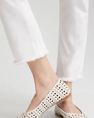 Chico's Sale - Girlfriend Frayed Cropped No Stain Jeans
