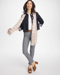 Chico's / Pinnacle Stripe Girlfriend Ankle Jeans