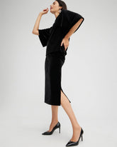 Chico's US - Travelers™ Velvet Midi Skirt