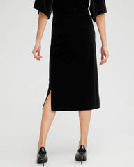 Chico's US - Travelers™ Velvet Midi Skirt