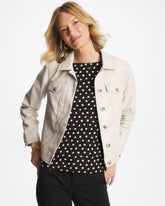 Chico's Discount - Faux Leather Trucker Jacket