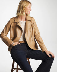 Chico's US - Faux Leather Moto Jacket