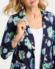 Chico's Discount - Printed Slub Knit Blazer