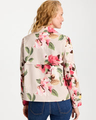 Chico's Sale - Cotton-Stretch Floral Trench Coat
