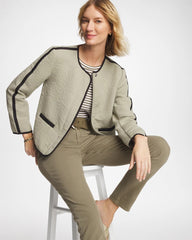 Chico's Online - Collarless Quilted Box Jacket