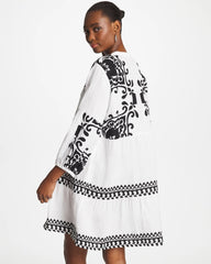 Chico's Discount - Woven Printed Swim Cover-Up Dress