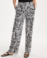 Chico's For Sale - Geo Pull-On Wide-Leg Linen Pants