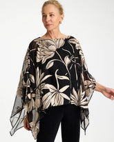 Chico's For Sale - Travelers™ Burnout Floral Chiffon Top