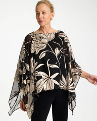Chico's For Sale - Travelers™ Burnout Floral Chiffon Top